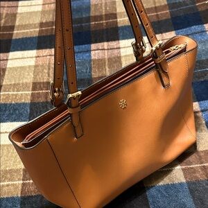 Tory Burch Orange Leather Tote